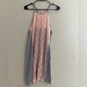 Victoria’s Secret Slip Nightgown Chemise  Pink/Gray Size Large